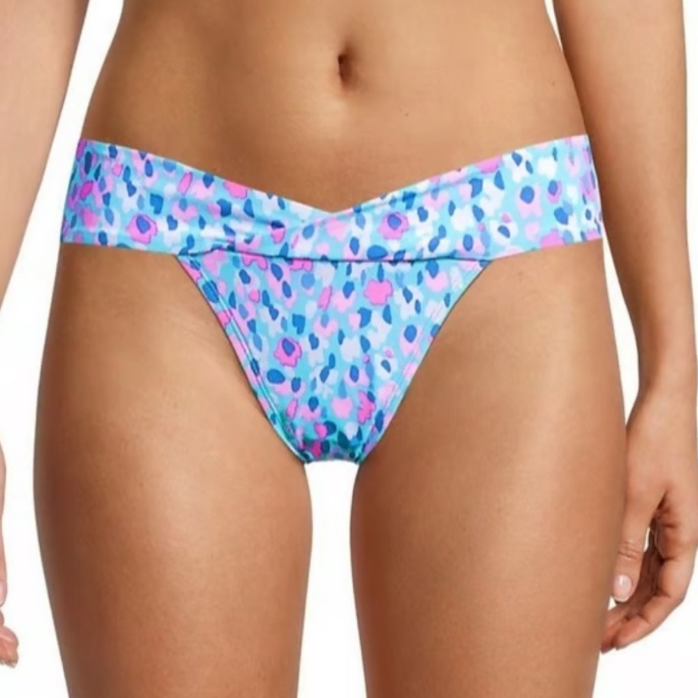 Lilly Pulitzer women’s blue Ibiza hottie Dottie bikini bottoms size 2 NWT